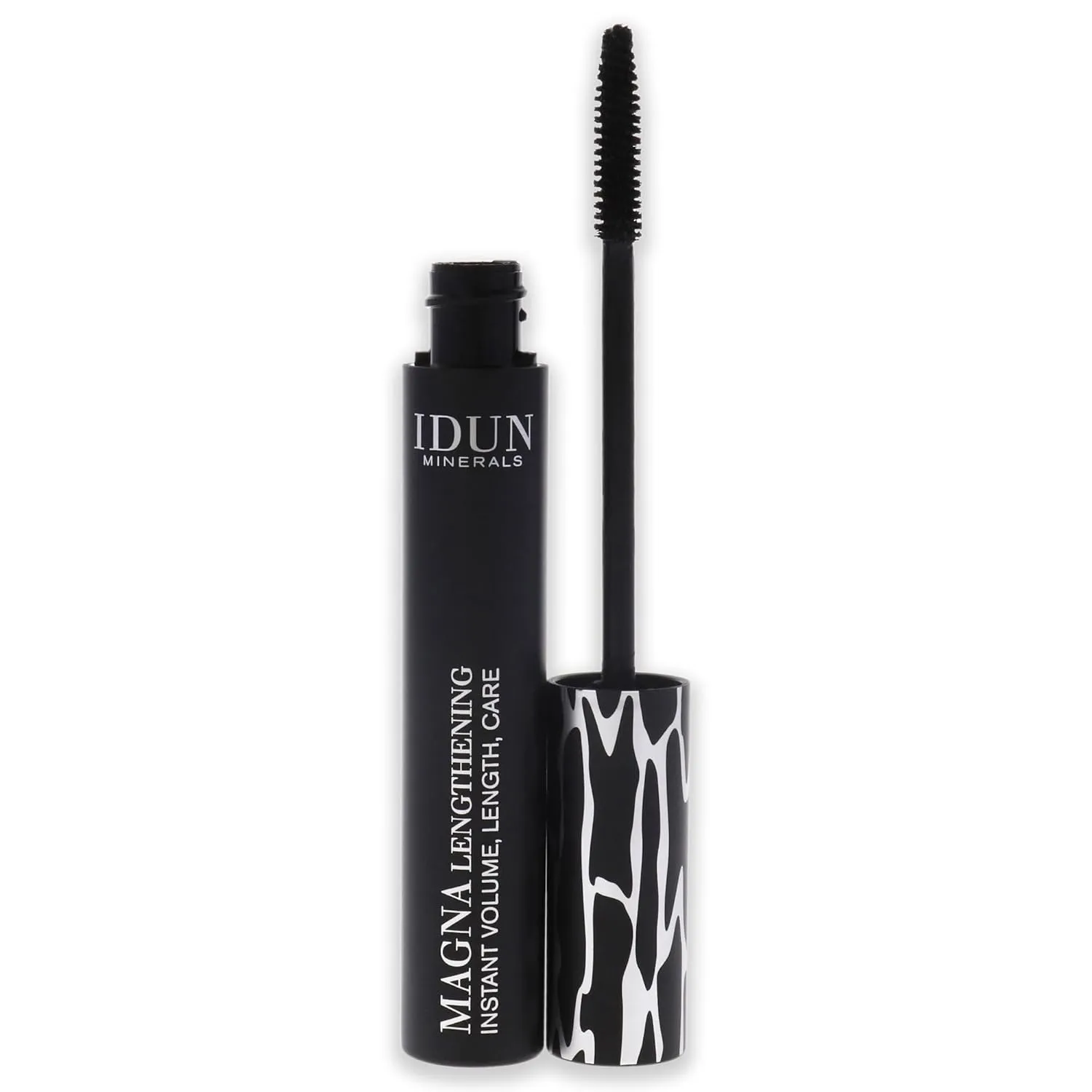 Magna Lengthening Mascara - Volumizing, Pigmented Solution Enhances Short Lashes - Hydrating Mineral Formula without Smudging - Vegan and Cruelty Free - 009 Black - 0.44 oz