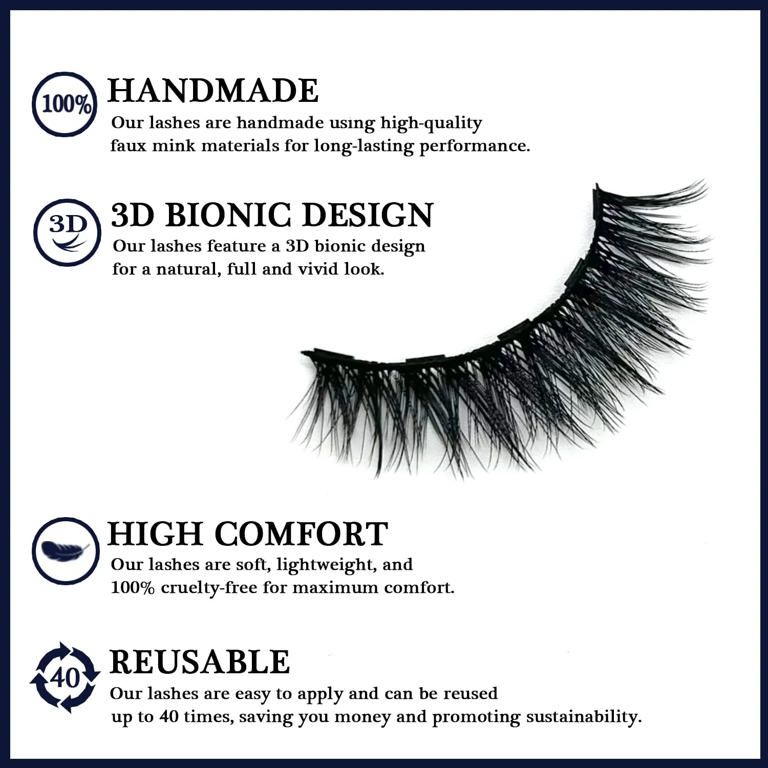 Magnetic Eyelashes - 10 Pairs 3D Full Volume Magnetic Lashes with Eyeliner Kit - Upgraded Long Lasting,Reusable- Easy to Apply(3D Layered Party |12-18MM)