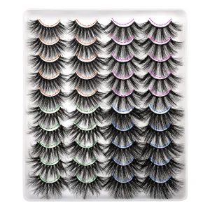 Magnetic Eyelashes with Applicator - Reusable No Glue Cat Eye Lashes, Natural Look False Eyelashes for Easy Application (Black) (E Volume Lashes)