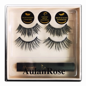 Magnetic Eyelashes - Long Magnetic Lashes with Eyeliner, 60 Wears Reusable Full Volume Faux Mink Lashes, Dramatic, Round,Cruelty-Free & Vegan,