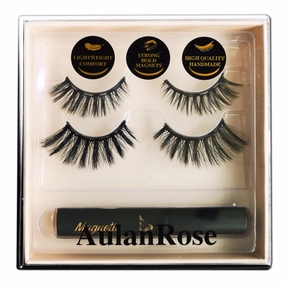 Magnetic Eyelashes Natural Look-Full Volume Magnetic Lashes with Eyeliner/Cruelty-Free & Vegan Faux Mink Lashes /60 Wears