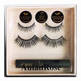 Magnetic Eyelashes/Short Cat Eye Magnetic Lashes Natural Looking with Eyeliner/Cruelty-Free & Vegan Faux Mink Lashes /60 Wears