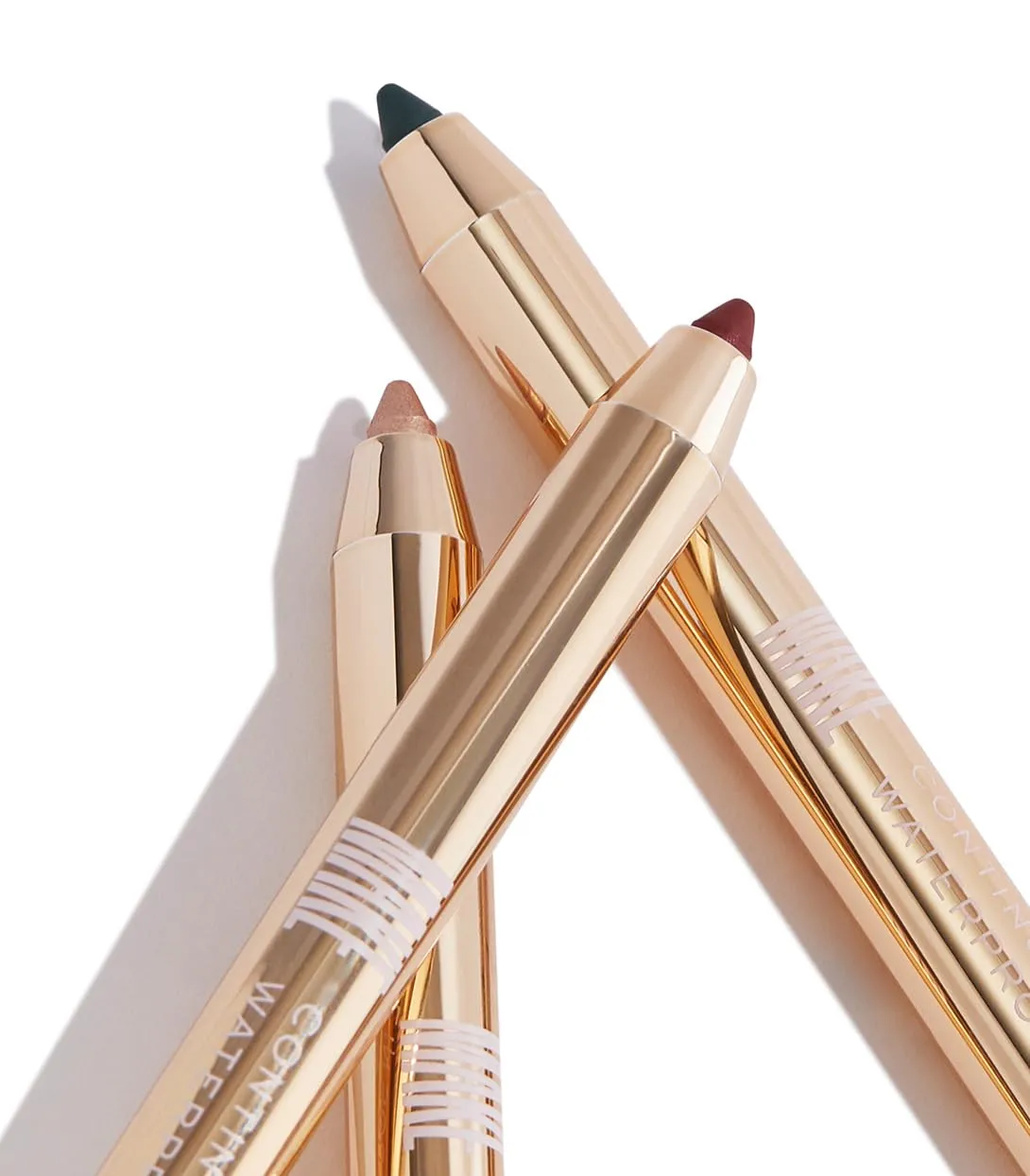 MAKE Beauty Continuum Waterproof Gel Eyeliner Pencil. Creamy, Pigmented Multi-Use, including Waterline with Built-in Sharpener and Blending Brush. Smudge-Proof Makeup. Shade - Eclipse, Black