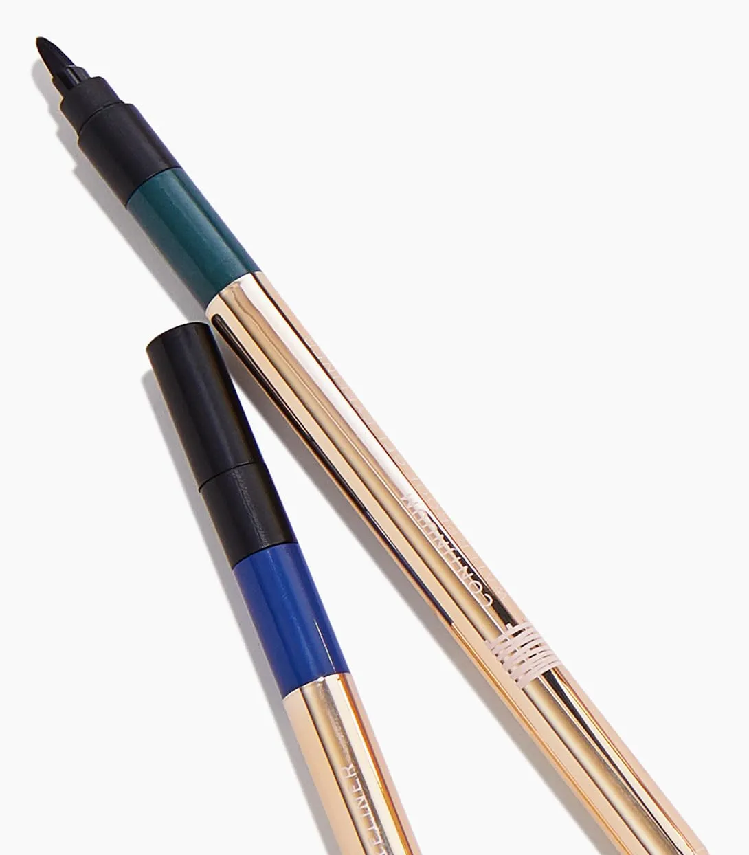 MAKE Beauty Continuum Waterproof Gel Eyeliner Pencil. Creamy, Pigmented Multi-Use, including Waterline with Built-in Sharpener and Blending Brush. Smudge-Proof Makeup. Shade - Eclipse, Black