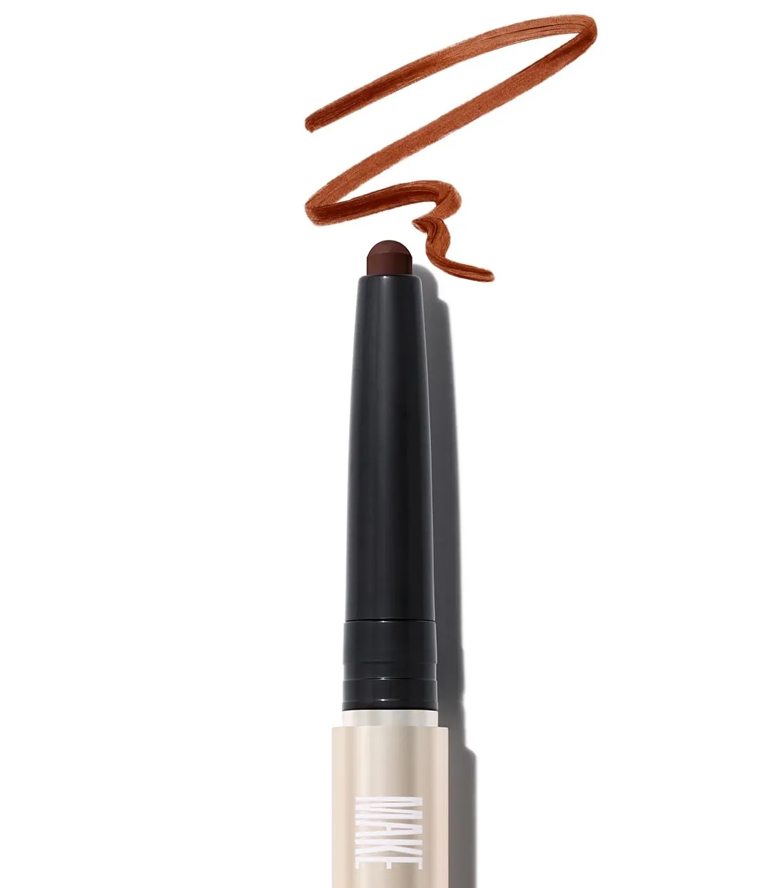 MAKE Beauty Eye Shaping Stylo - Cream Eyeshadow Stick. 4-in-1 Shape, Define, Contour, and Shade Eye Shadow for Versatile Makeup Looks. Long-Lasting Creamy Formula. Shade - Umber