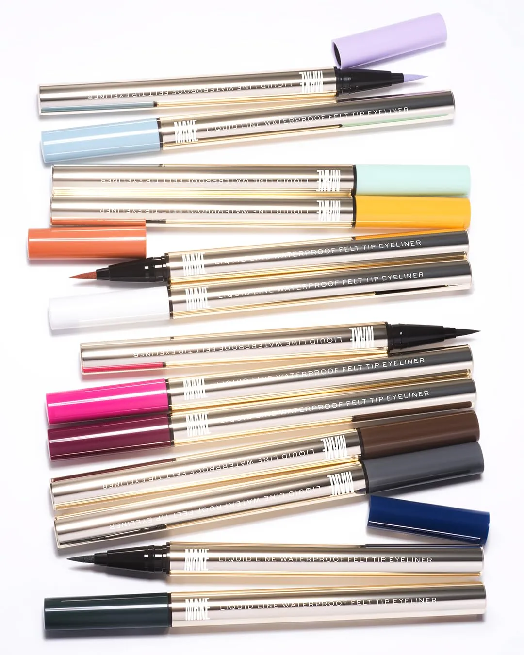 MAKE Beauty Liquid Line Waterproof Liquid Eyeliner Pen. Smudge-Proof Felt Tip for Precise Application of Lines, Wings, and Graphics. Long Lasting Eye Liner - Shade, Substellar Brown Eyeliner