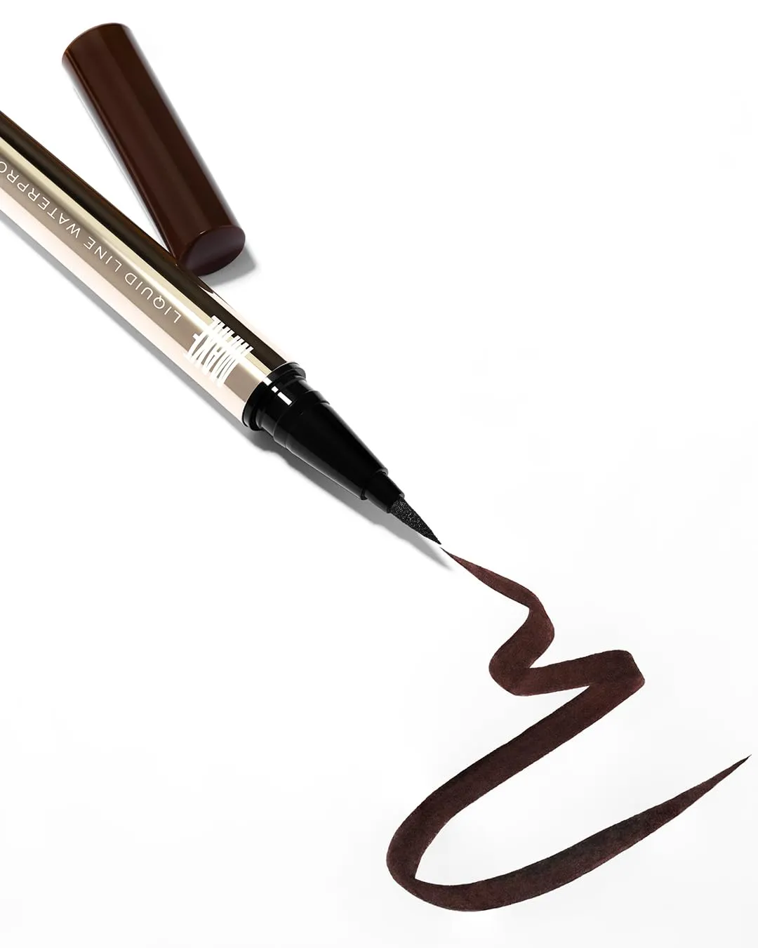 MAKE Beauty Liquid Line Waterproof Liquid Eyeliner Pen. Smudge-Proof Felt Tip for Precise Application of Lines, Wings, and Graphics. Long Lasting Eye Liner - Shade, Substellar Brown Eyeliner