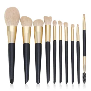 Makeup brush set, 10 pieces, full set of powder eye shadow repair and brush beauty tools