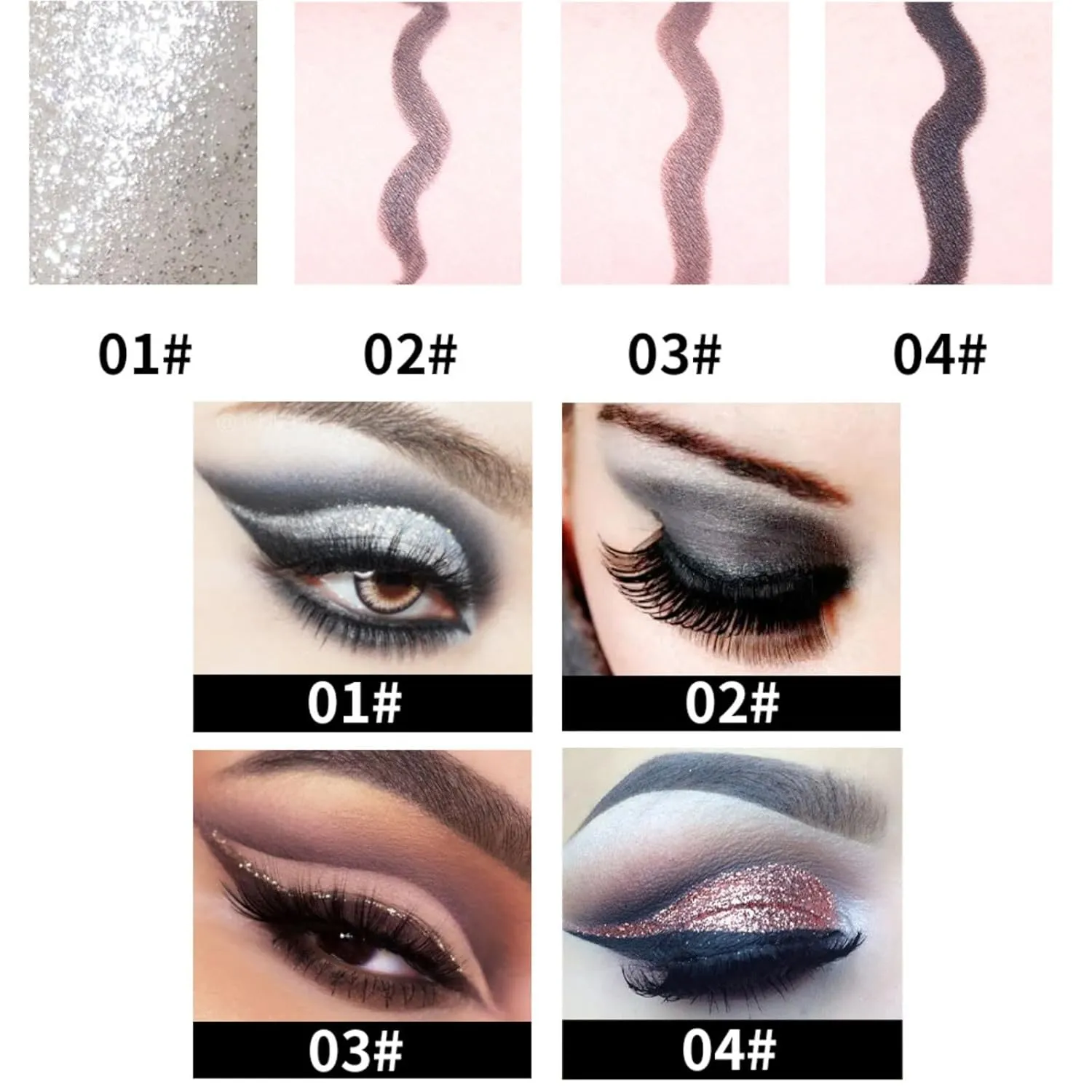 Makeup Eyeshadow Eye Liners Black Face Paint Stick Eye Liner Pencils Smudge