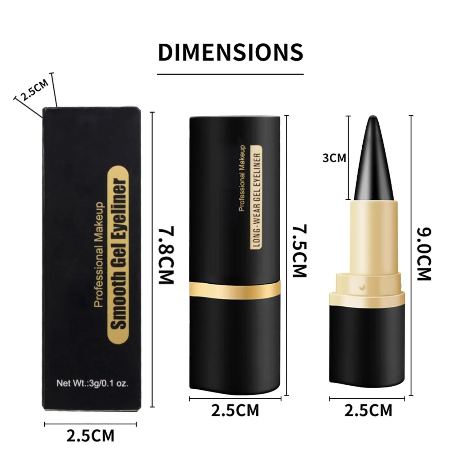 Makeup Eyeshadow Eye Liners Black Face Paint Stick Eye Liner Pencils Smudge