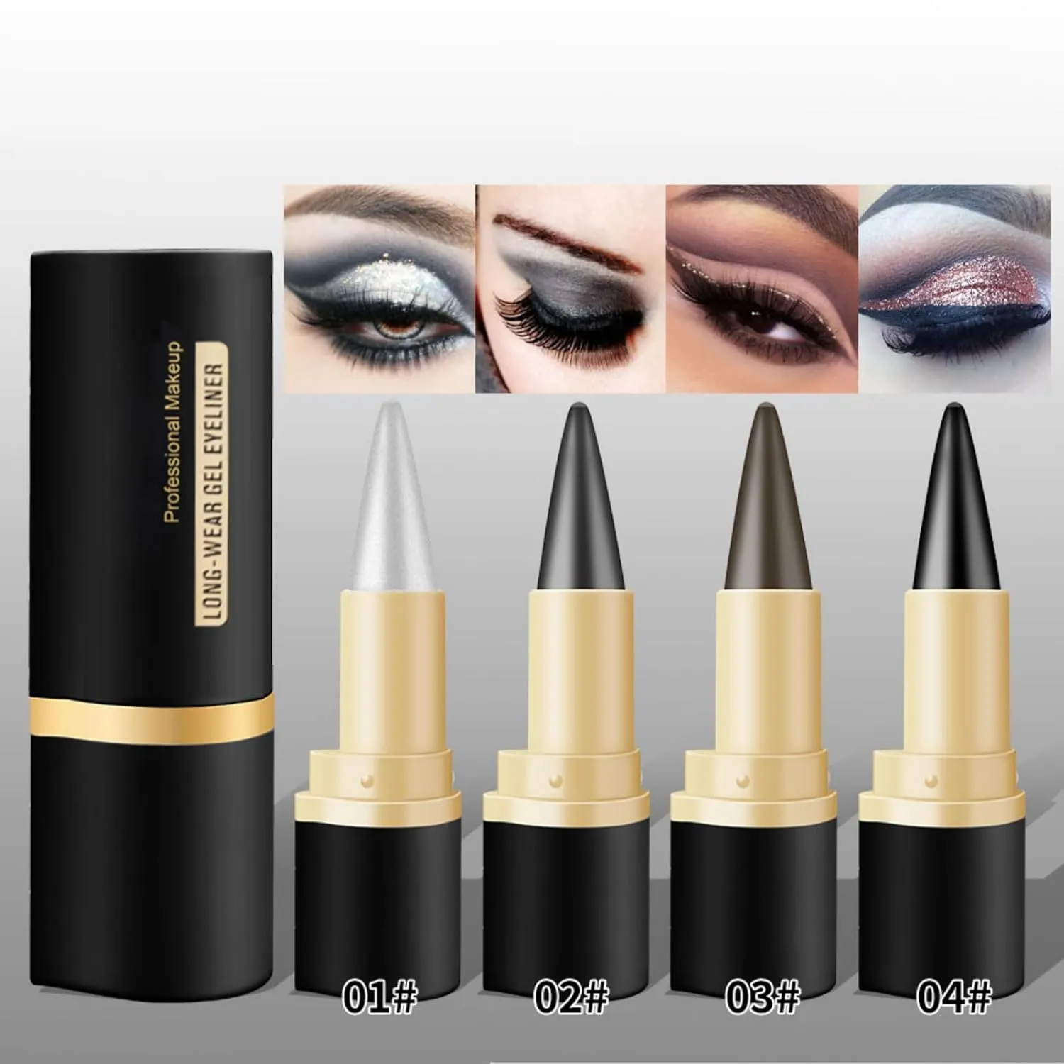 Makeup Eyeshadow Eye Liners Black Face Paint Stick Eye Liner Pencils Smudge