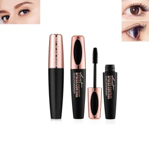 Makeup Lash Mascara,Mascara Volume and Length Waterproof,Black Silk Fiber Cosmetic Mascara,Volumizing, Curls,No Clumping,Smudge Proof and Lengthen Eyelashes,Lasting All Day (Black, 3PCS)