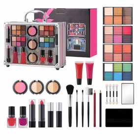 Makeup Kit for Women, Matte Makeup Set, Waterproof Makeup Kit, Women’s Makeup Kit, Full Makeup Set, Includes Mascara Lipstick Eyeshadow Palette Blush for Women
