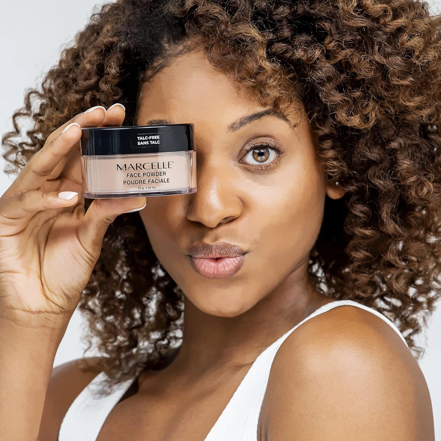 Marcelle Loose Setting Face Powder, Translucent, Talc-Free, Mattifying, Natural & Smooth Finish, Flawless Complexion, Long-Lasting, Hypoallergenic, Fragrance-Free, Cruelty-Free, 1.94 Oz.
