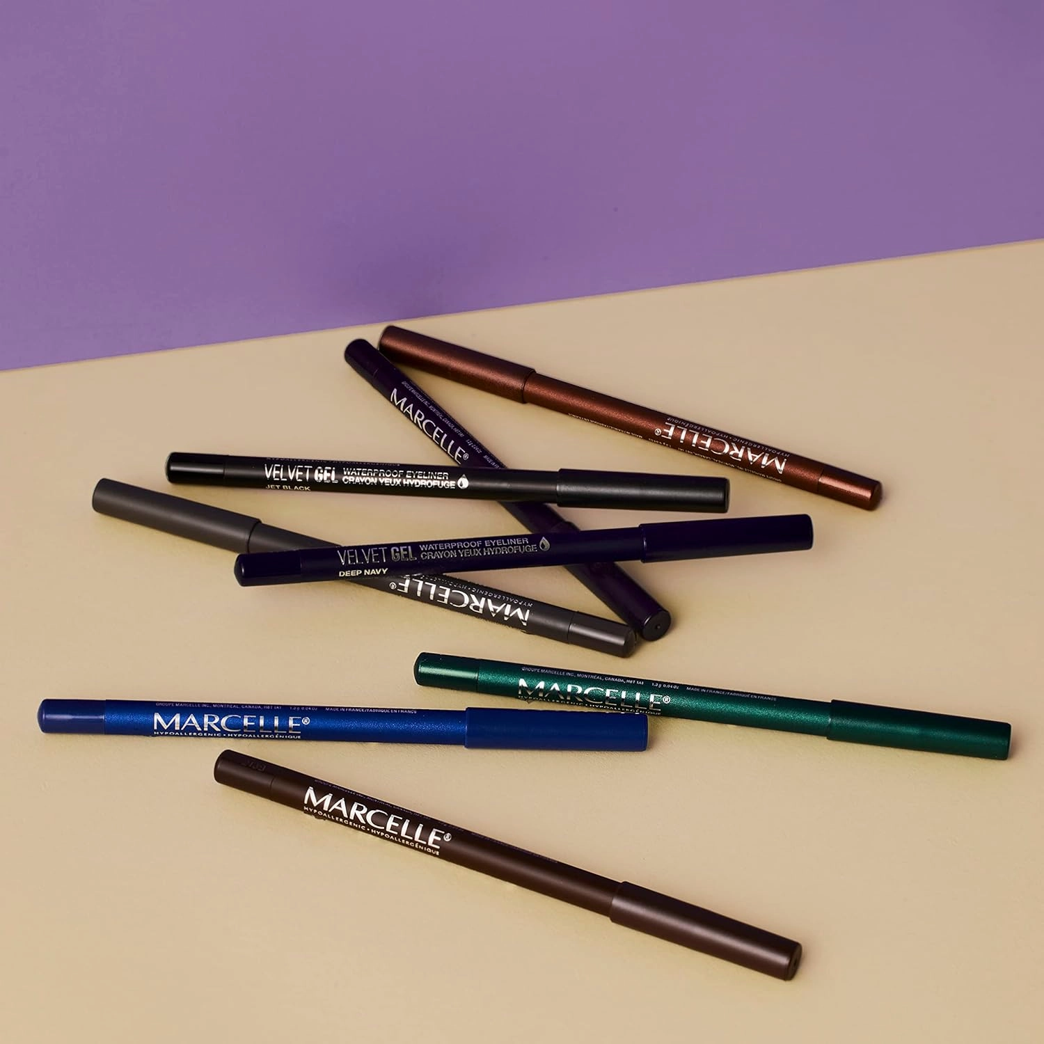 Marcelle Velvet Gel Waterproof Eyeliner, Jet Black, Hypoallergenic and Fragrance-Free, 0.04 oz