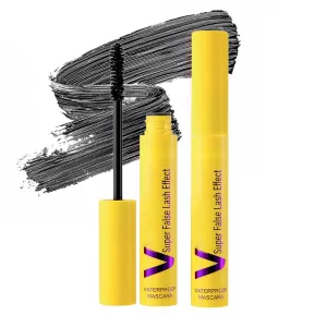 Mascara, Length Formula for Bold, Separated Lashes, Lash Mascara, Waterproof Long-Lasting (2pcs)