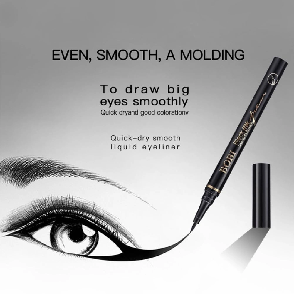 Mascara Eyeliner Four-pronged eyebrow pencil 3 in 1 Set Waterproof Long Lasting Volumizing Curling Mascara for Women (Eyeliner   Mascara   grey brown Eyebrow pencil)