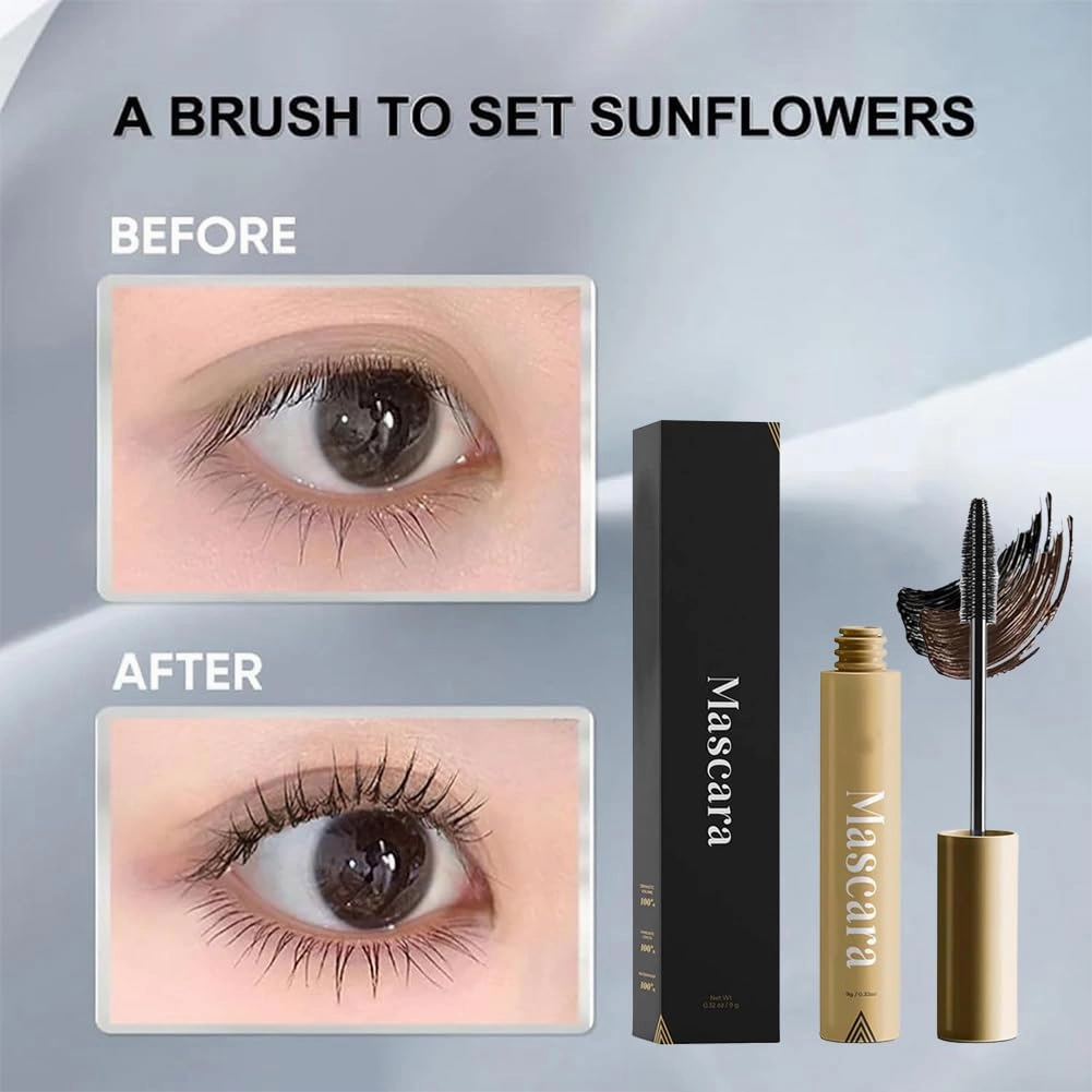 Mascara for Older Women, Kehyla Beauty - Mascara, Volume And Length Waterproof Long Lasting, Eye Lash Enhancer, Makeup Smudge Proof Tubing All Lash Types (Black Brown)