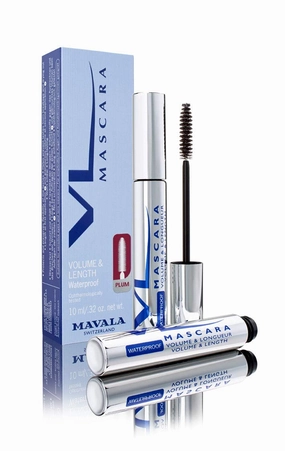 Mavala Mascara Volume & Length Waterproof, Plum, 0.32 Ounce