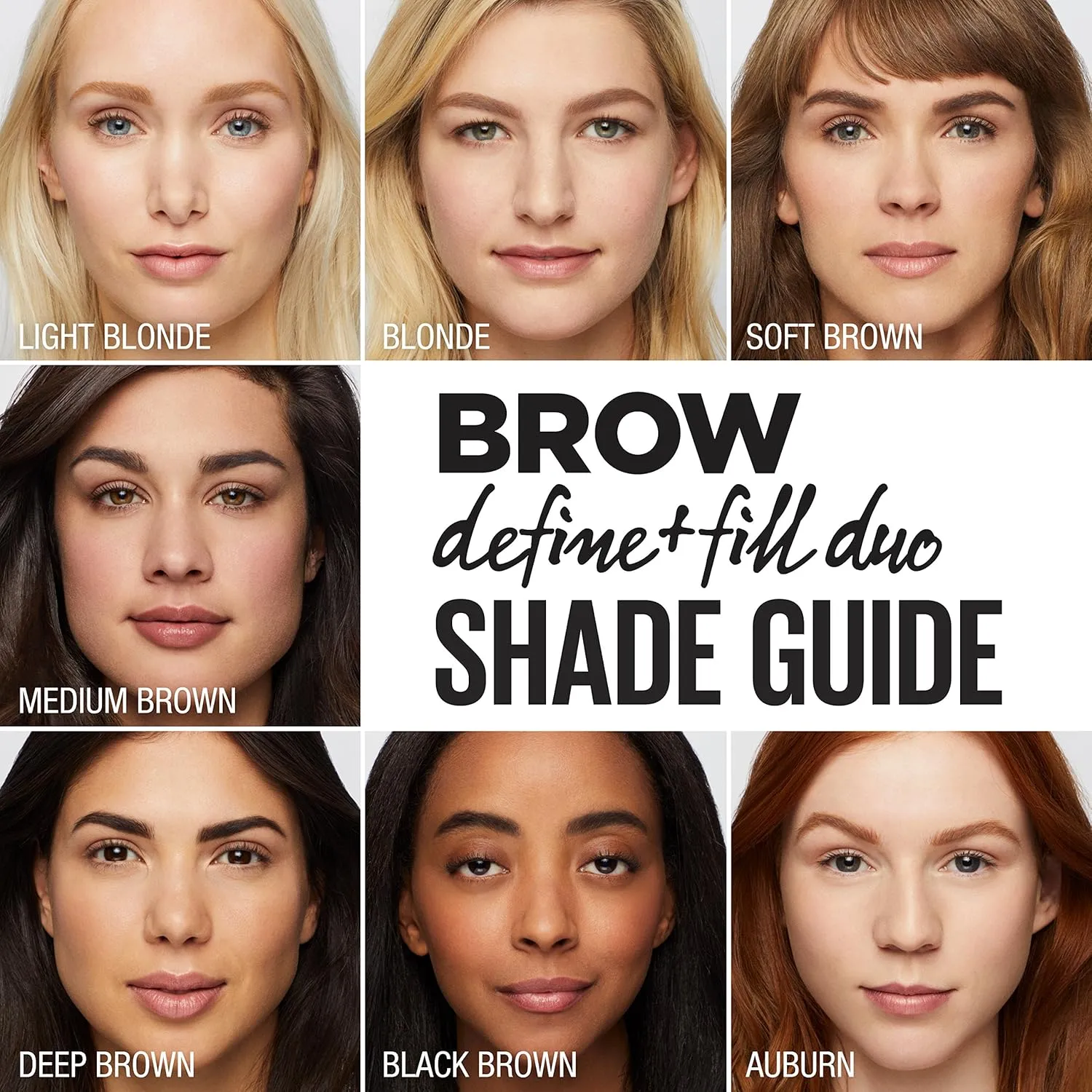 Maybelline Brow Define and Fill Duo 2-in-1 Defining Pencil with Filling Powder, Soft Brown, 0.021 Ounce