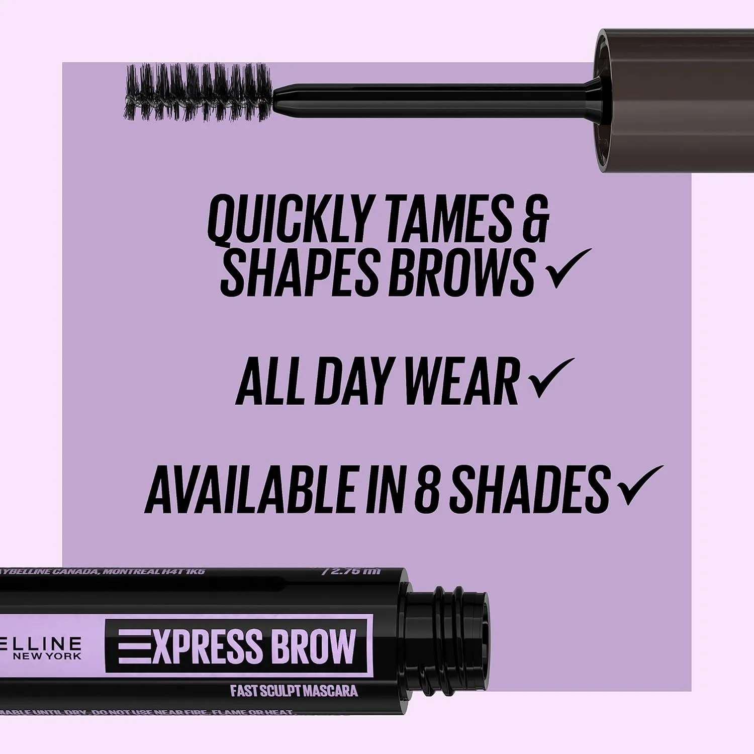 Maybelline Brow Ultra Slim Defining Brow Pencil   Brow Fast Sculpt Brow Gel Makeup Bundle, Includes 1 Deep Brown Eyebrow Pencil and 1 Clear Eyebrow Gel