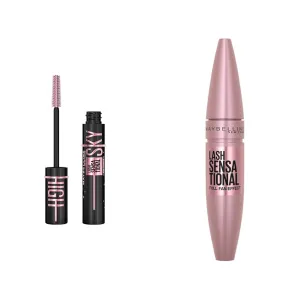 Maybelline Lash Sensational Sky High & Lash Sensational Mascaras, Volumizing & Lengthening, 2 Count