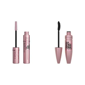 Maybelline Lash Sensational Sky High & Lash Sensational Mascaras, Volumizing & Lengthening, 2 Count
