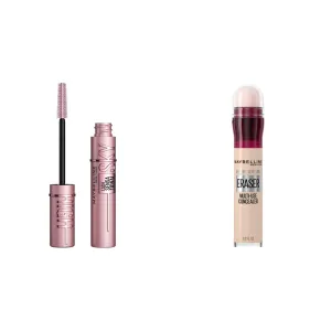 Maybelline Lash Sensational Sky High Mascara and Instant Age Rewind Concealer Bundle, 1 Count Each