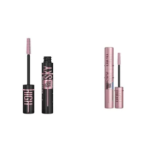Maybelline Lash Sensational Sky High Washable Mascara Makeup, Volumizing, Lengthening, Defining & Lash Sensational Sky High Waterproof Mascara Makeup, Volumizing, Lengthening, Defining
