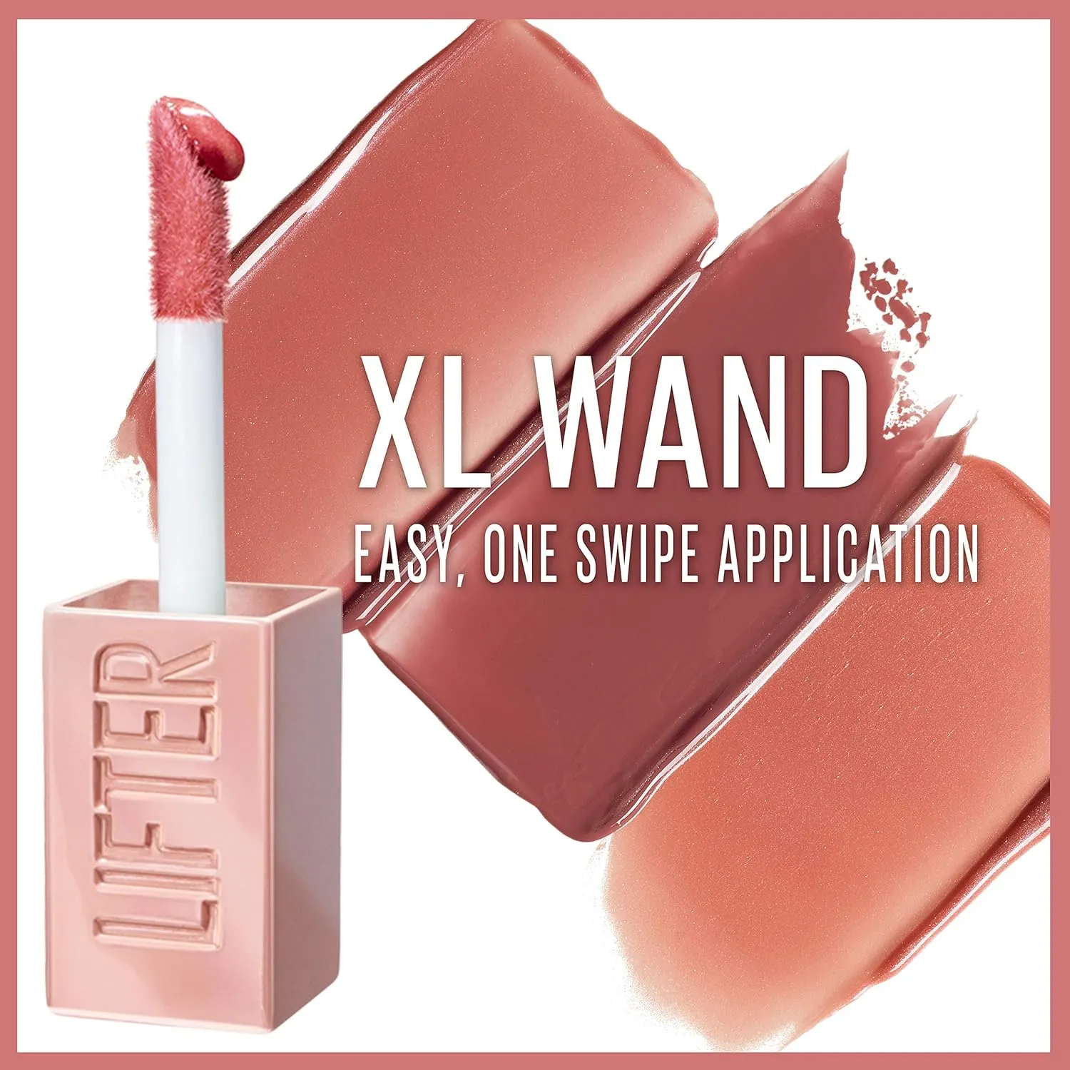 Maybelline Lifter Gloss with Hyaluronic Acid Makeup Bundle, Lip Gloss Set Includes 1 Nude Lip Gloss in Petal and 1 Pink Lip Gloss in Stone