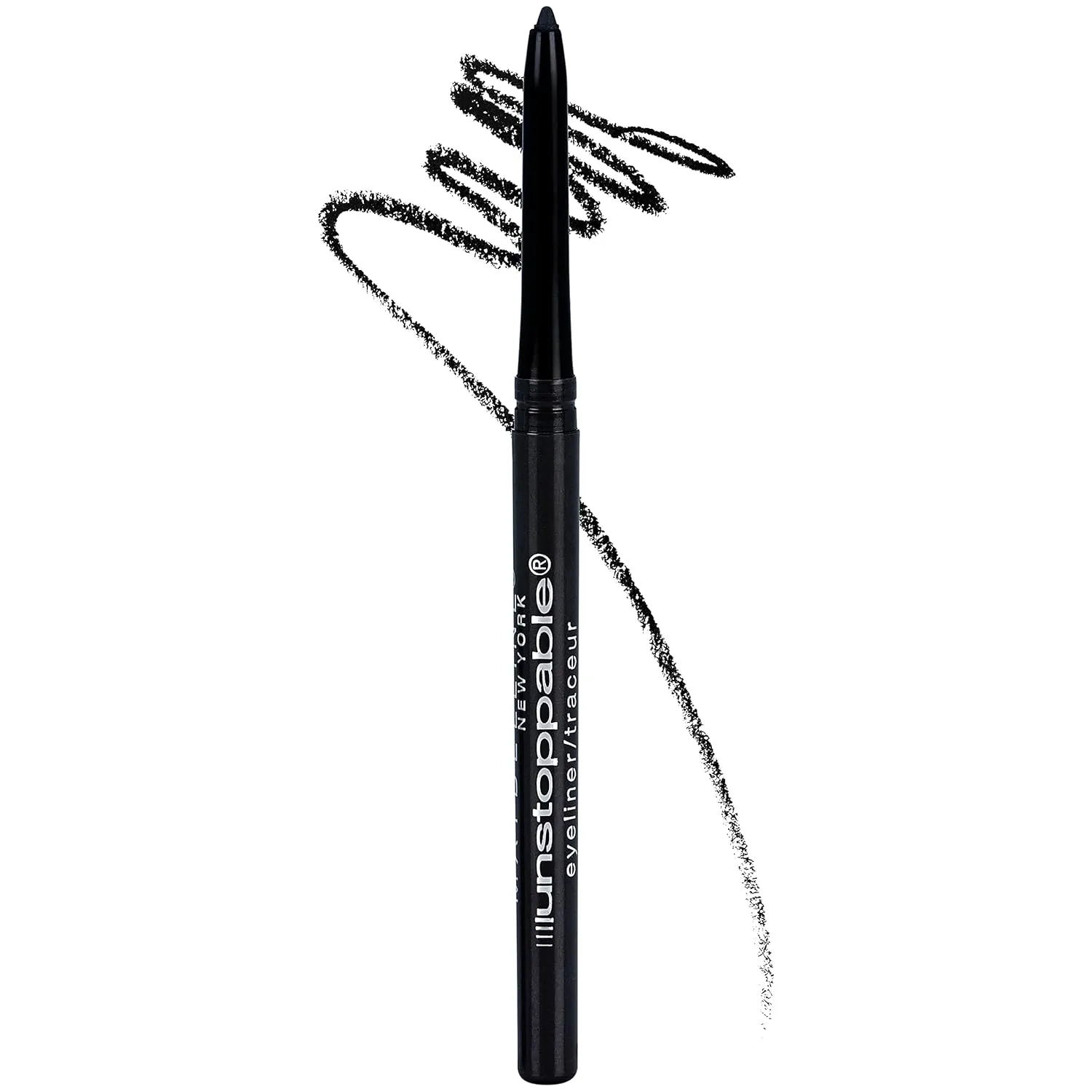 Maybelline Mascara & Eyeliner Bundle - Lash Sensational Sky High Volumizing Mascara, 1 Count and Unstoppable Mechanical Eyeliner, 1 Count