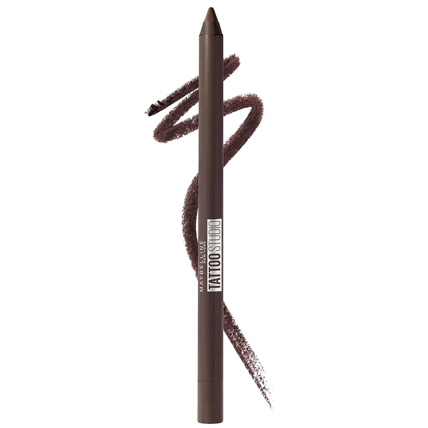 MAYBELLINE TattooStudio Long-Lasting Sharpenable Eyeliner Pencil Bundle with Amethyst and Bold Brown, 1 Count Each