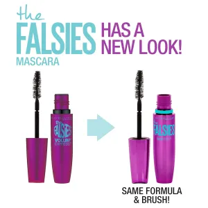 Maybelline Volum' Express Falsies Volumizing, Washable Mascara, Blackest Black, 1 Count (Pack of 2)