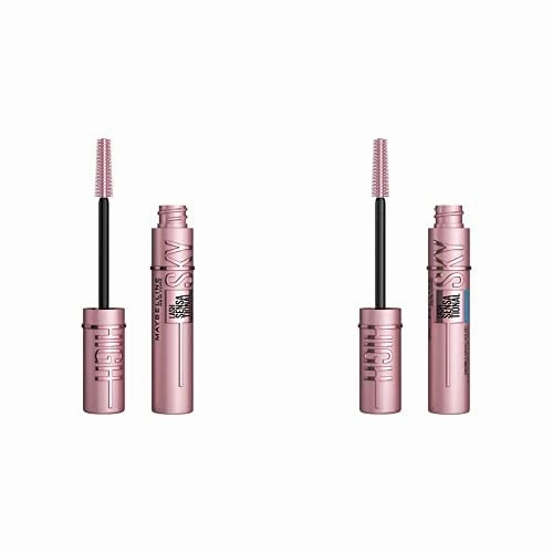 Maybelline Lash Sensational Sky High Waterproof Mascara Makeup, Volumizing, Lengthening, Defining & Lash Sensational Sky High Washable Mascara Makeup, Volumizing, Lengthening, Defining