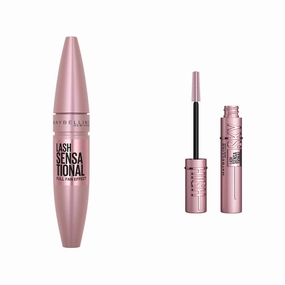 Maybelline Lash Sensational Washable Mascara, Lengthening and Volumizing for a Full Fan Effect & Lash Sensational Sky High Washable Mascara Makeup, Volumizing, Lengthening, Defining