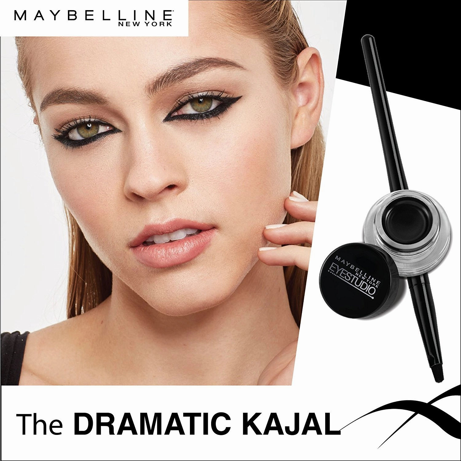 Maybelline New York Eye Studio Lasting Drama Gel Eyeliner, Waterproof, Brown 952, 0.106 oz (Pack of 2)