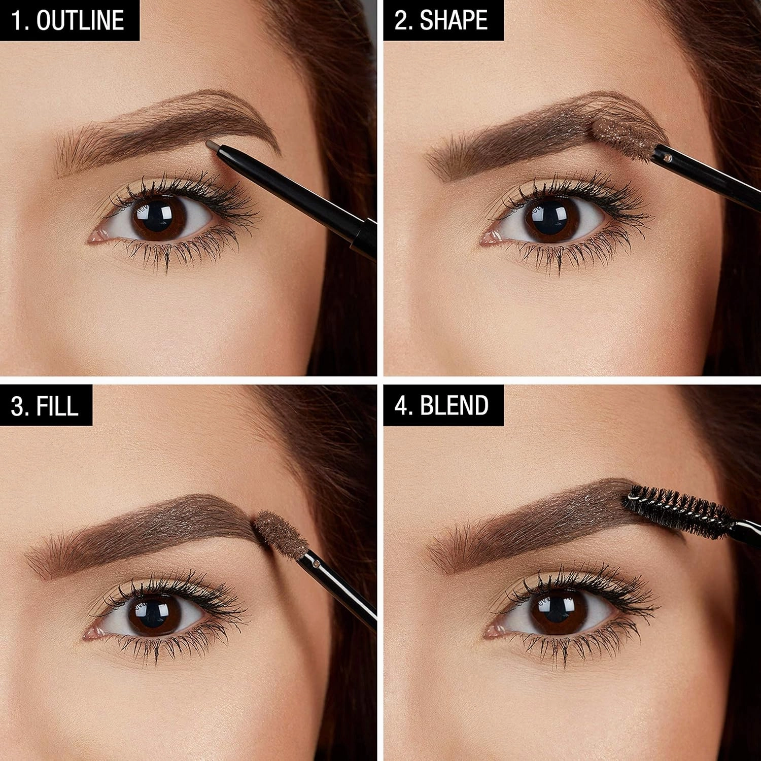 Maybelline TattooStudio Waterproof Eyebrow Gel Makeup, Soft Brown, 1 Count