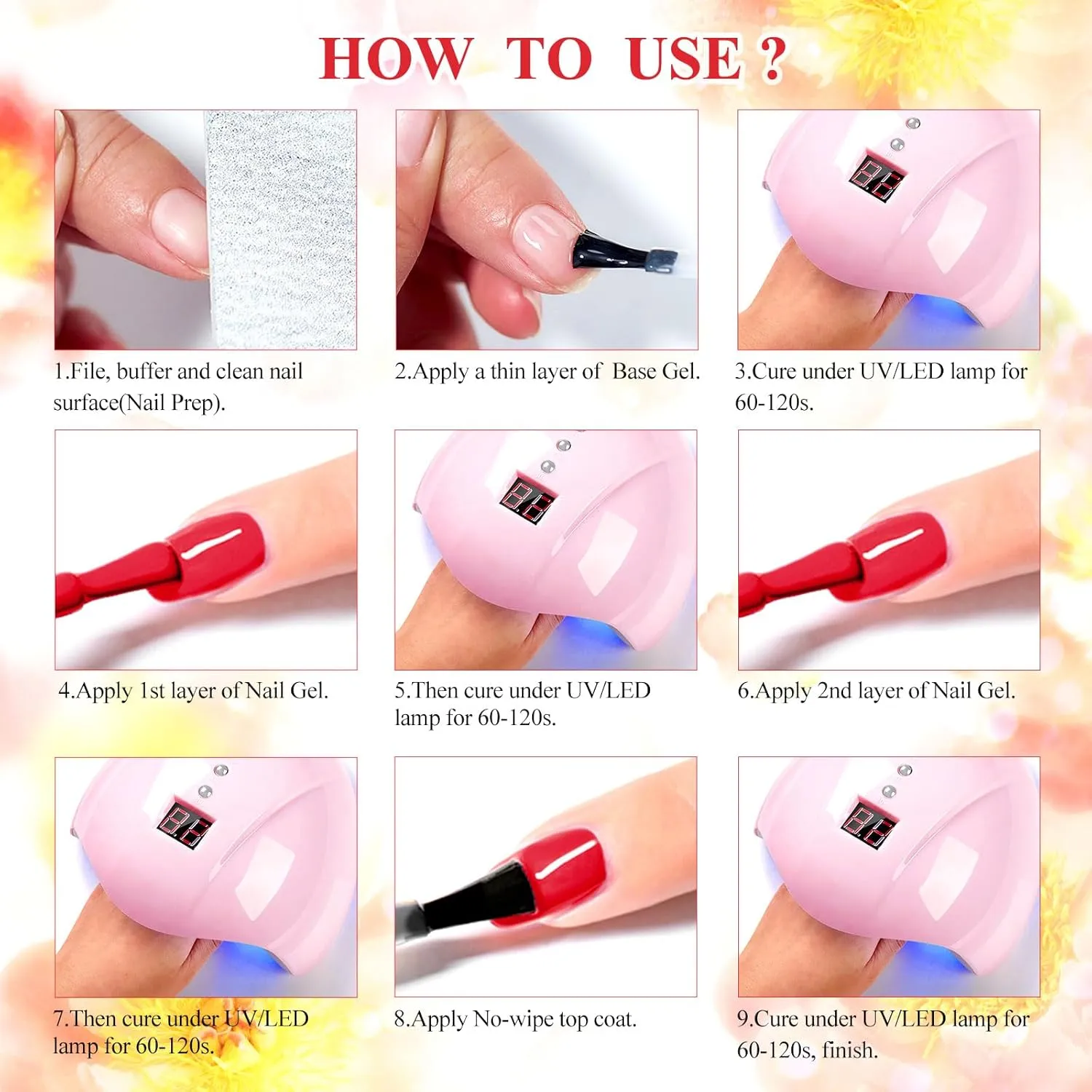 MEET ACROSS Ice Jelly Gel Polish, 18 Colors Sheer Pinkish Red Orange Amber Brown - Soak Off UV Gel Nail Translucent Nail Gel For Nail Beauty Design