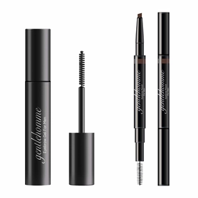 Men's 2 in 1 Eyebrow Pencil & Gel Kit - Dark Brown & Black, 2 Count