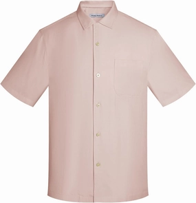 Men's Silk Hawaiian Short Sleeve Button Down Shirt Casual Tropical Holiday Beach Shirts