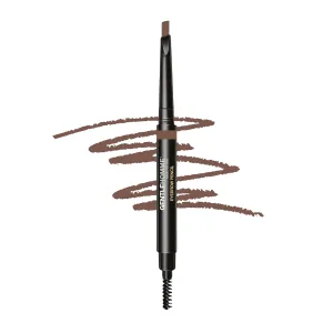 Men's Brow Pencil - 2-in-1 Brow Brush & Lead Pencil - Shape, Define & Fill In Eyebrows - Ultra-Thin - Long-Lasting Color - Vegan - Light Brown