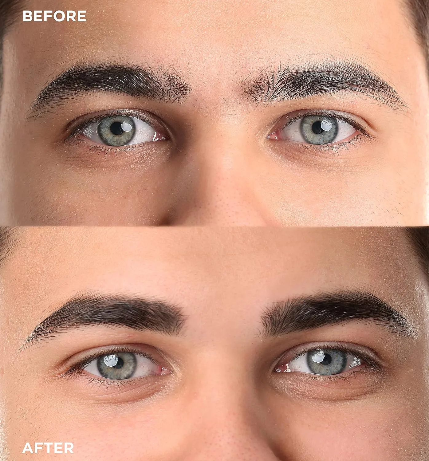 Men's Brow Pencil - 2-in-1 Brow Brush & Lead Pencil - Shape, Define & Fill In Eyebrows - Ultra-Thin - Long-Lasting Dark Brown
