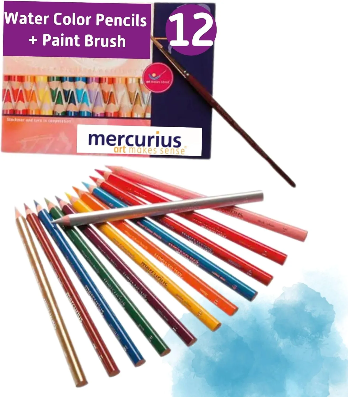 Mercurius AMS Watercolor Pencils 12 pack