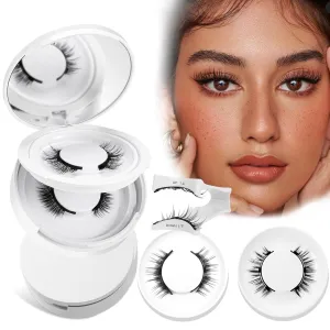 Meylora Magnetic Eyelashes with Applicator, Magnetic Eyelashes Without Eyeliner，Reusable Glue-Free Natural Look Eyelashes Kit Easy to Wear and Remove