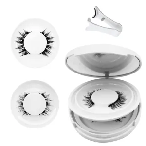 Meylora Magnetic Lashes,Meylora Magnetic Eyelashes with Applicator Reusable Eyelashes Magnet without Eyeliner Natural Look No Glue or Liner Needed(Simple Iris)