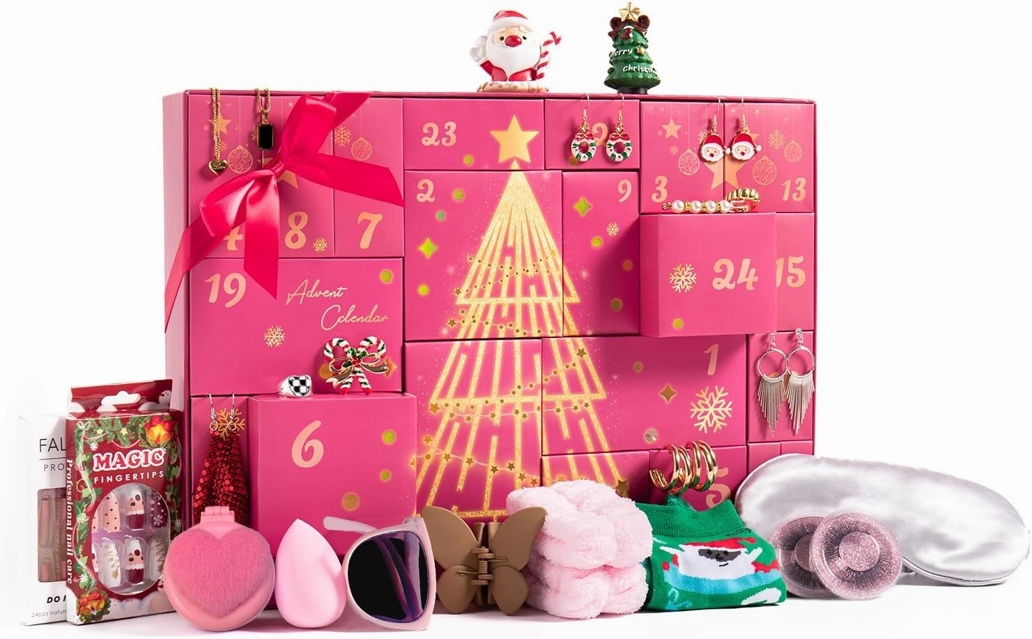 MH MYLUNE HOME Advent Calendar 2024, 24 Individually Boxed Christmas Gifts for Women, Christmas Countdown Gift Set For Women