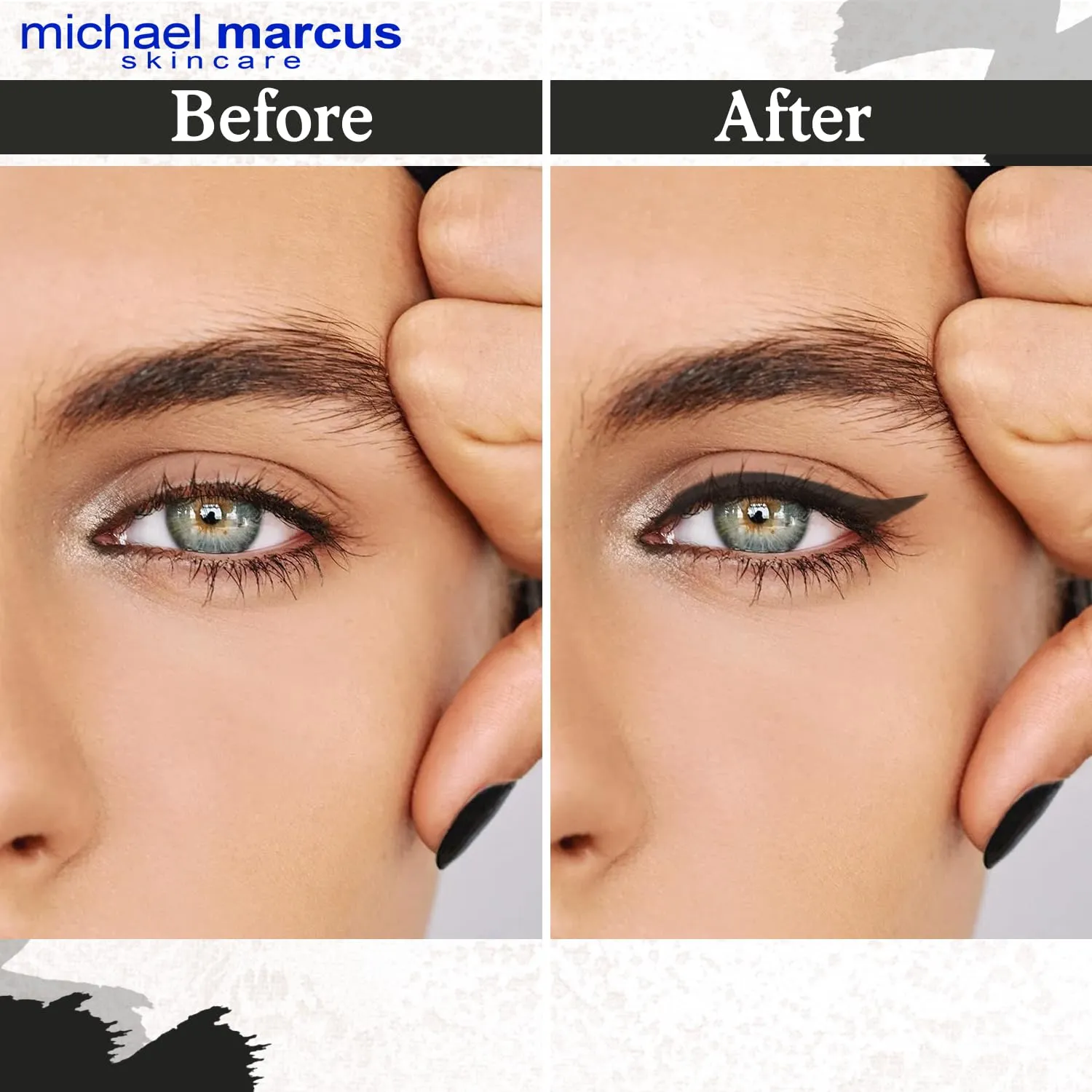 michael marcus Makeup Cake Eye Liner (Kohl) - Water Activated Dry Pressed, Long-Lasting, Vibrant Color & Smudge Resistant Eyeliner - Cruelty & Paraben Free - For Beginner & Pro Makeup Artist