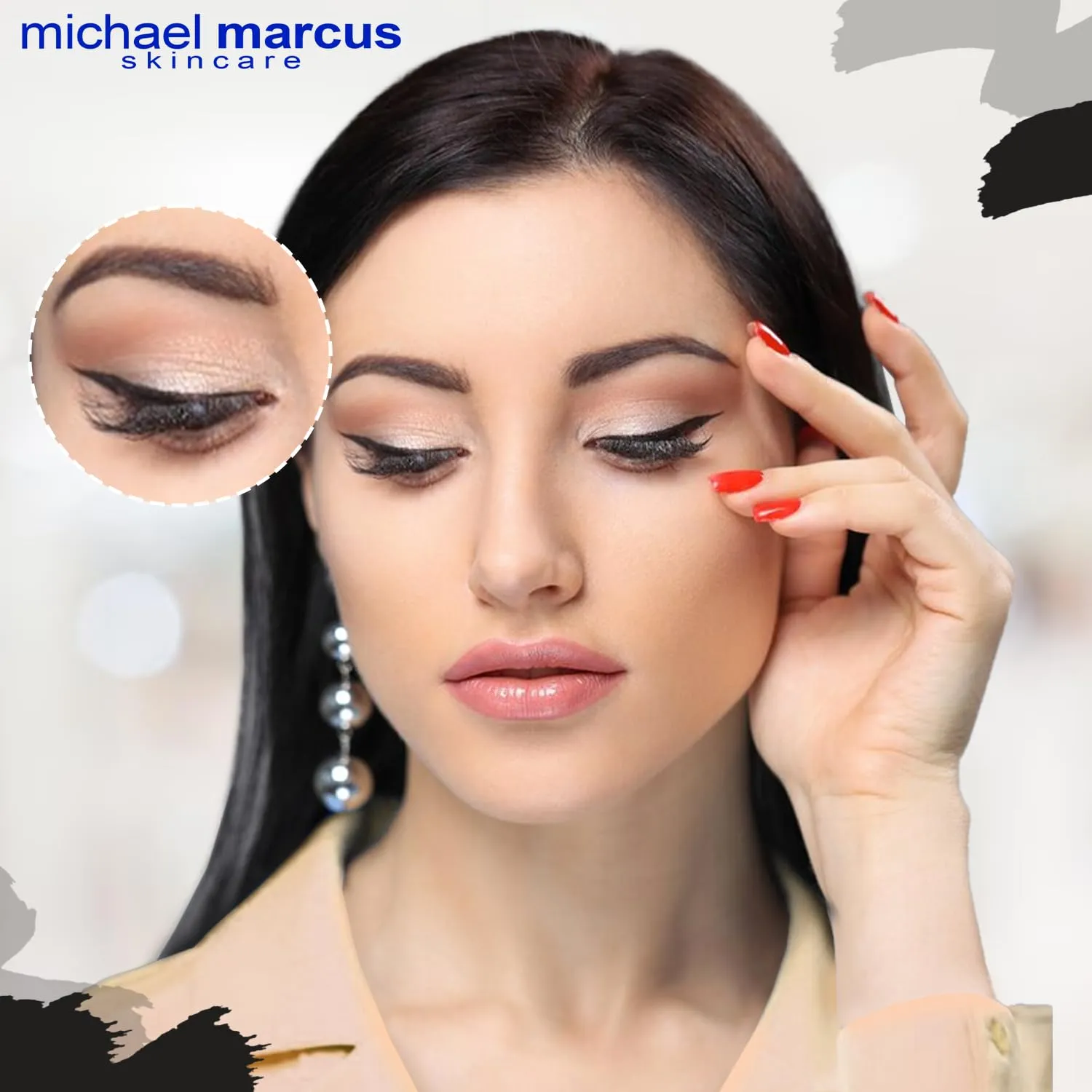 michael marcus Makeup Cake Eye Liner (Kohl) - Water Activated Dry Pressed, Long-Lasting, Vibrant Color & Smudge Resistant Eyeliner - Cruelty & Paraben Free - For Beginner & Pro Makeup Artist