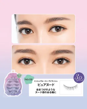 Miche Bloomin' 3D Eyelashes No. 02 Pure Nude 4 Pairs 4 Pair (Pack of 1)
