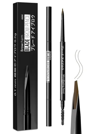 Microblading Eyebrow Pencil for Women,0.1mm Ultra-Fine Mechanical Pencil,Draws Tiny Brow Hairs and Fills in Sparse Areas and Gaps,Makeup Brow Definer Waterproof,Lasting,0.2g (03 Light Brown)